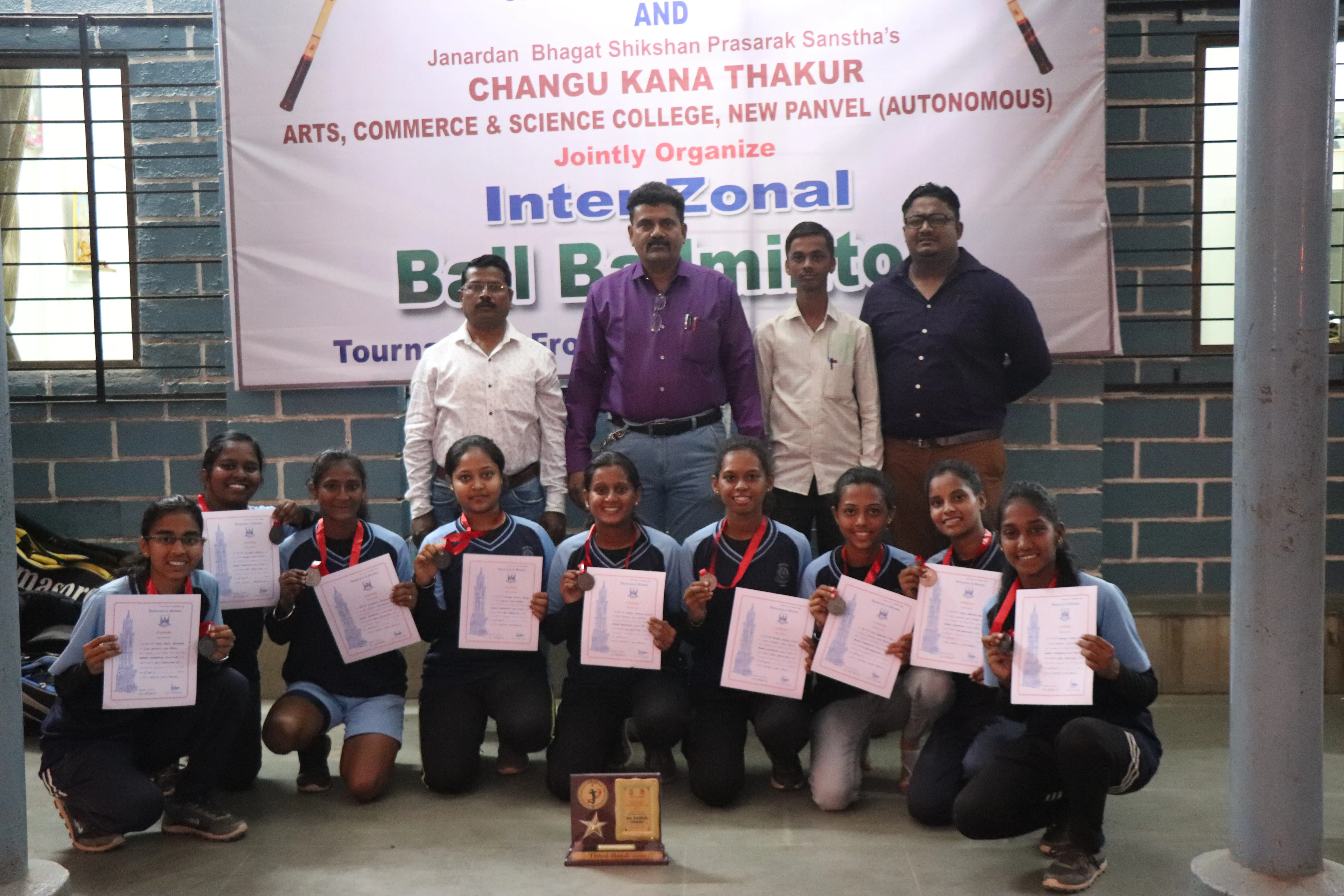 Winner Team (Women) Interzonal Ball Badminton Commpetition, 2019-20